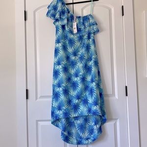 🔥 NWT - Vineyard Vines Electric Palm One Shoulder Dress 🔥
